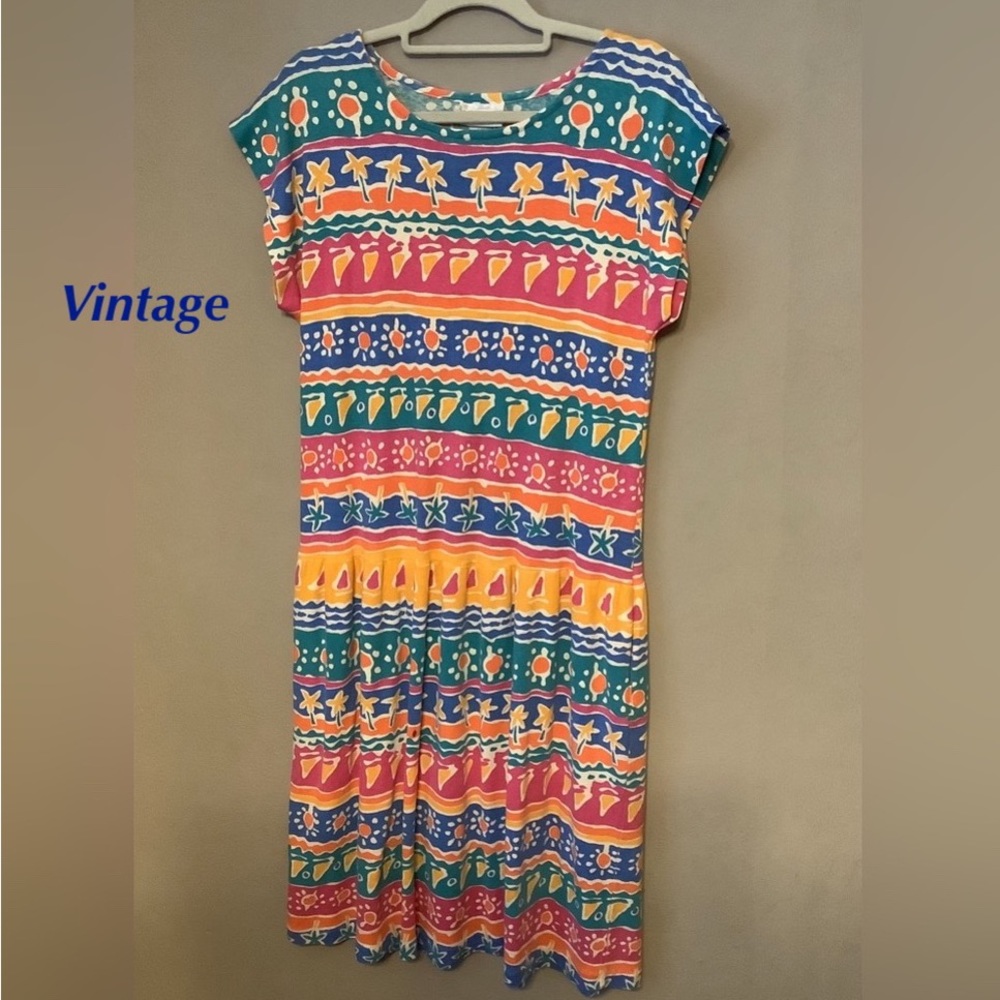 1980’s Retro Vintage Summer Dress